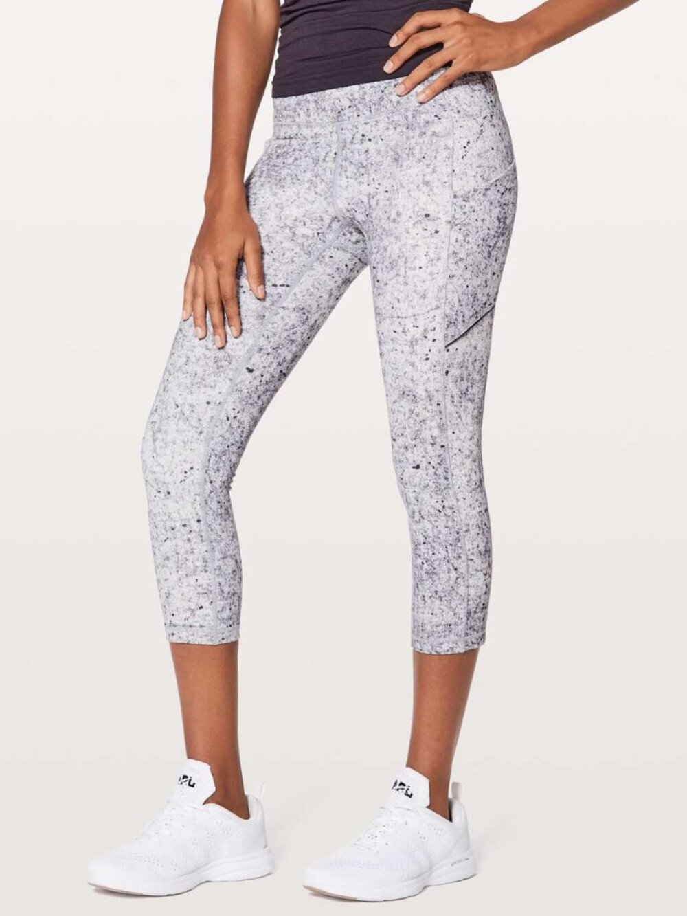 Lululemon Speed Up Crop 21" Antiqued Alpine White Leggings | Size 4
